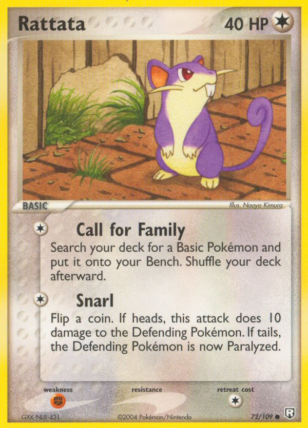 Team Rocket Returns Rattata #72/109